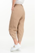 Linen Trousers / Pants with Elastic Waist. Boho style - 454/bbez